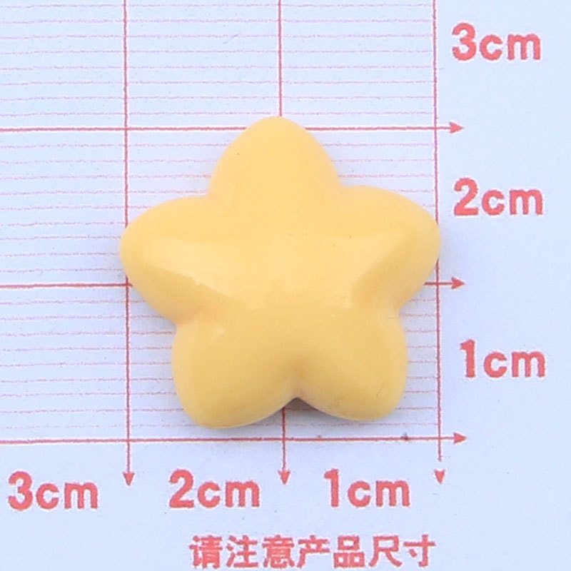 Bộ 10 Ngôi Sao Năm Cánh Bằng Nhựa Resin Trang Trí Điện Thoại