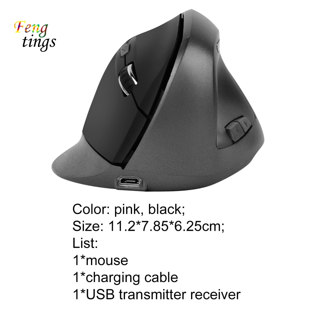 Chuột Không Dây Dạng Đứng 2.4GHz Cho Văn Phòng