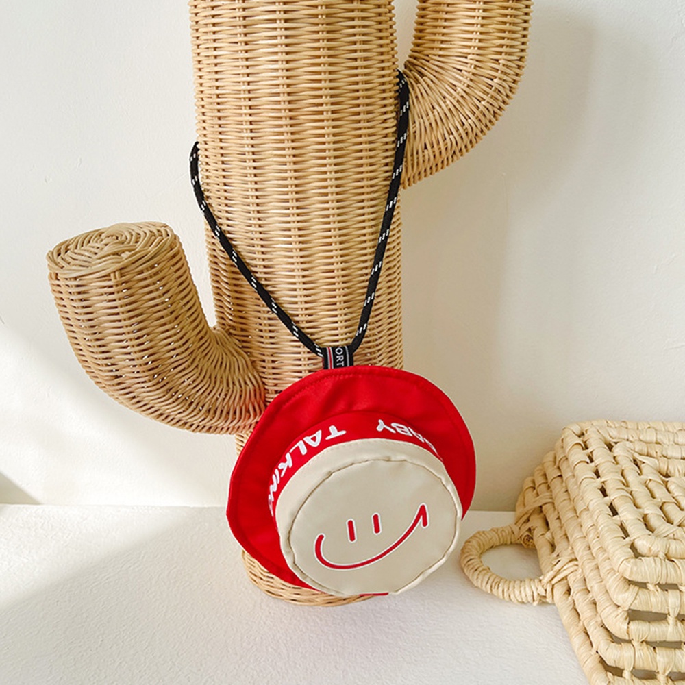 Túi Đeo Chéo Mini Hình Mặt Cười Thời Trang Hàn Quốc Dành Cho Bé