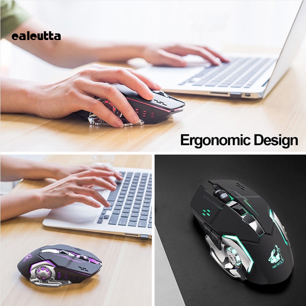 Chuột Không Dây Chơi Game Có Đèn Led Có Thể Sạc Lại Tiện Dụng