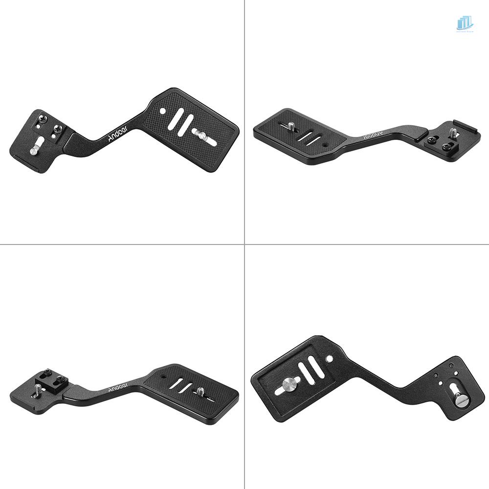 ANDOER Giá Đỡ Nhôm Thông Dụng Cho Đèn Flash Máy Ảnh DSLR 1 / 4 &quot;