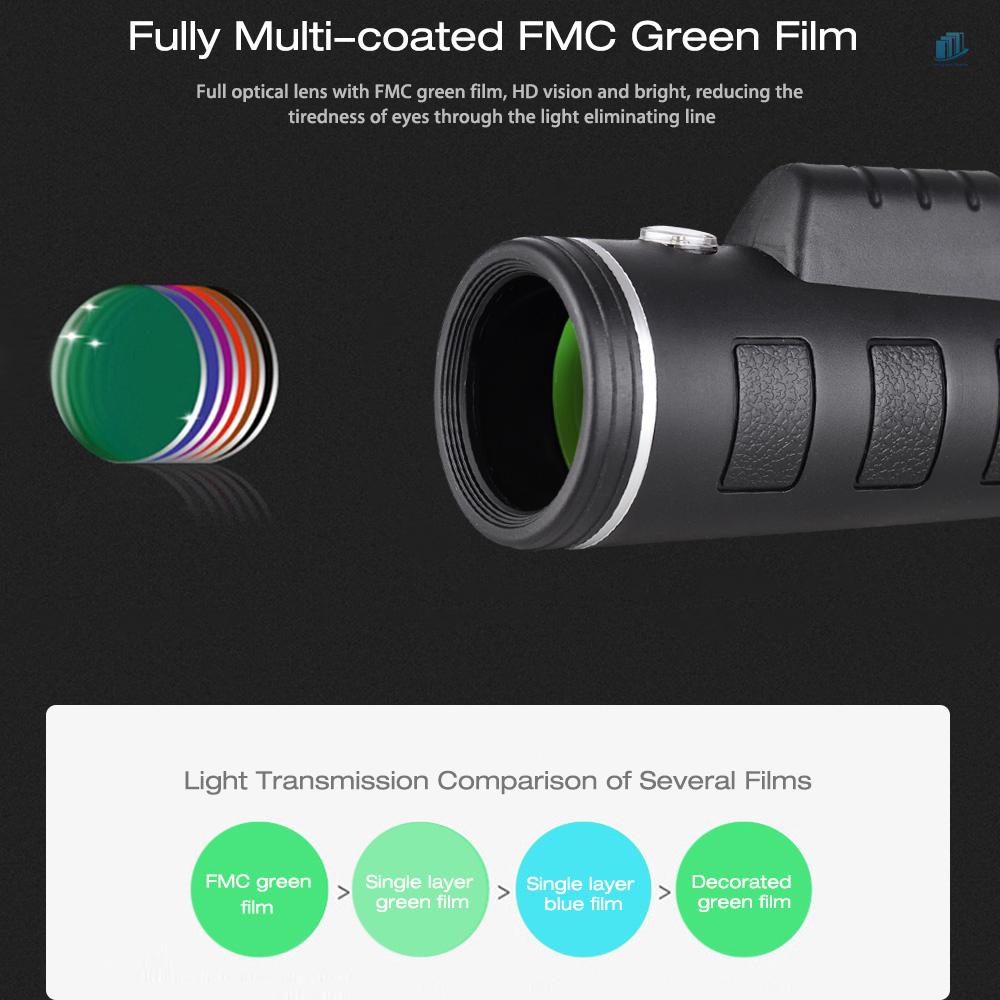 Kính Thiên Văn Mini 40X60 40X60 Công Suất Cao Với Lỗ Vít 1 / 4 Inch Làm Sạch Ống Kính Điện Thoại Di Động Cho Du Lịch