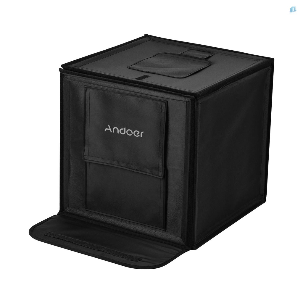 ANDOER Hộp Đèn LED Chụp Ảnh Di Động 4 Màu 16inch / 40cm Có Thể Xếp Gọn Với Phích Cắm EU