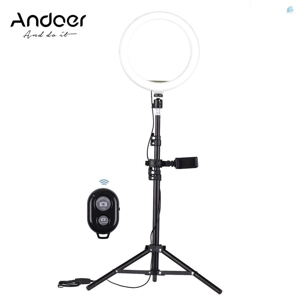 ANDOER Vòng Đèn LED 10 Inch 3200 3 Chế Độ Chuyên Dụng Chất Lượng Cao