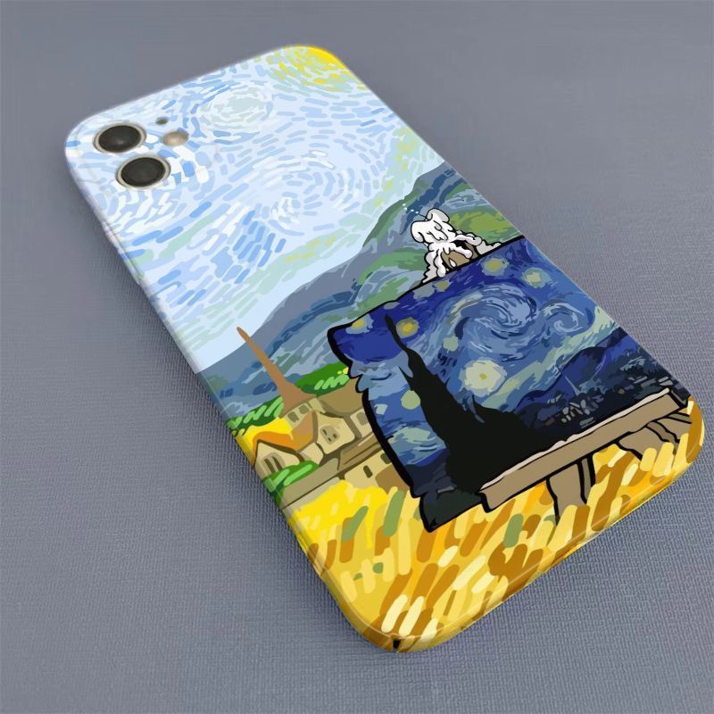 Ốp Điện Thoại Cứng Họa Tiết Tranh Van Gogh Độc Đáo Thời Trang Cho iphone11XR14pro 13 / 8p 12max / 7