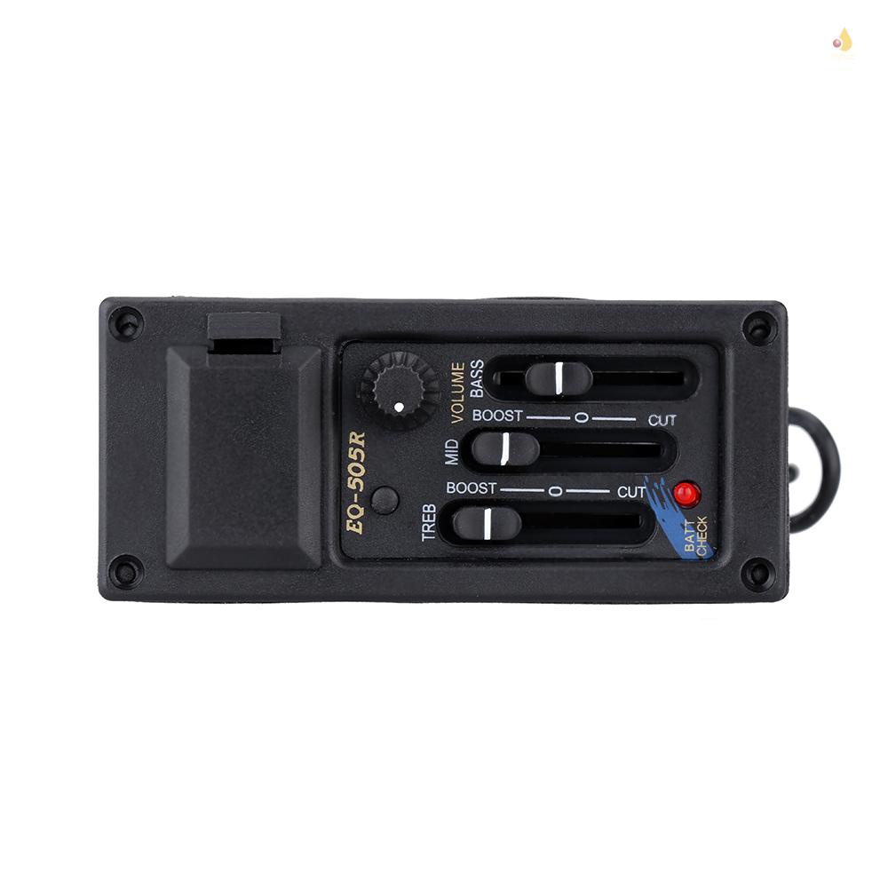 Bộ Khuếch Đại Âm Thanh Đàn Guitar 3 Băng Tần EQ Chuyên Dụng