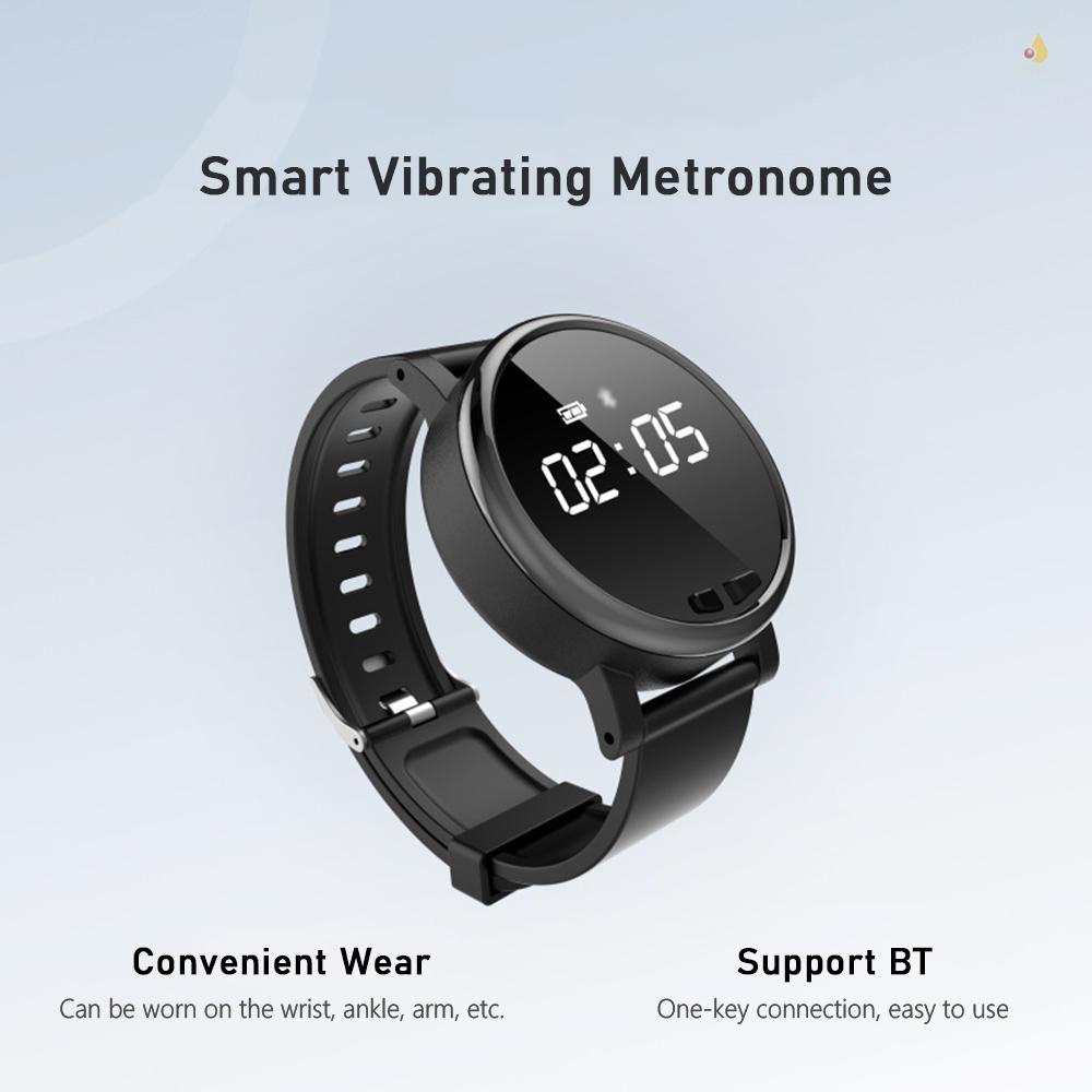 Máy Rung Metronome Thông Minh Đa Năng Kỹ Thuật Số Cho Guitar Violin Trống