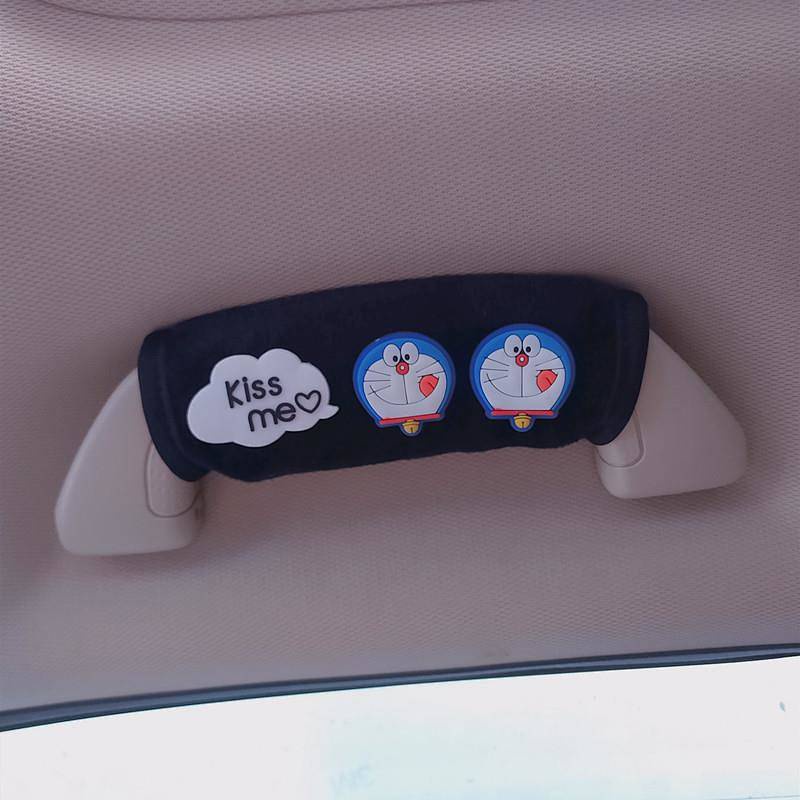 Cute Car Door Handle Protective Casing Cartoon Vehicle Handle Protective Cover Roof Gloves Car Interior Female Decoration Supplies PHwd