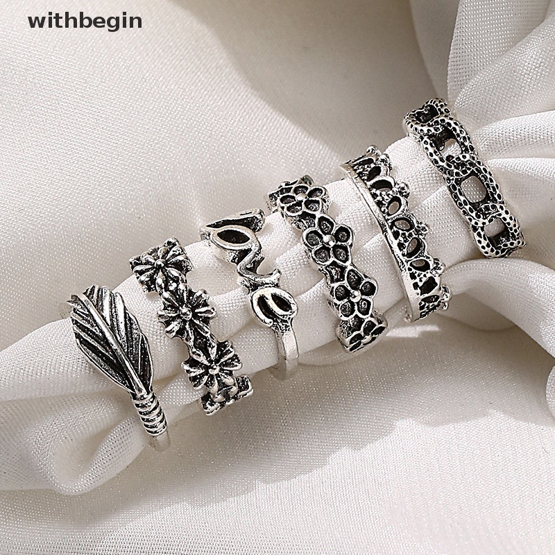 Bộ 6 Nhẫn Đeo Ngón Chân Bằng Hợp Kim Họa Tiết Gợn Sóng Có Thể Điều Chỉnh Kích Thước Cho Nữ