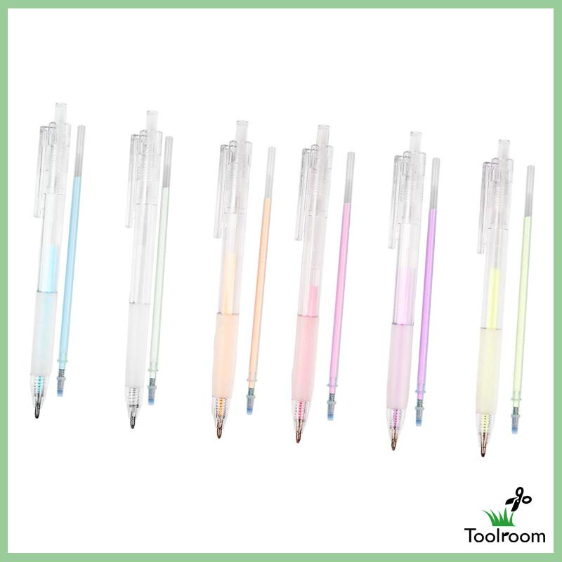 Set 6 Bút Nhấn Khô Nhanh Kèm Ruột Bút Thay Thế Trang Trí