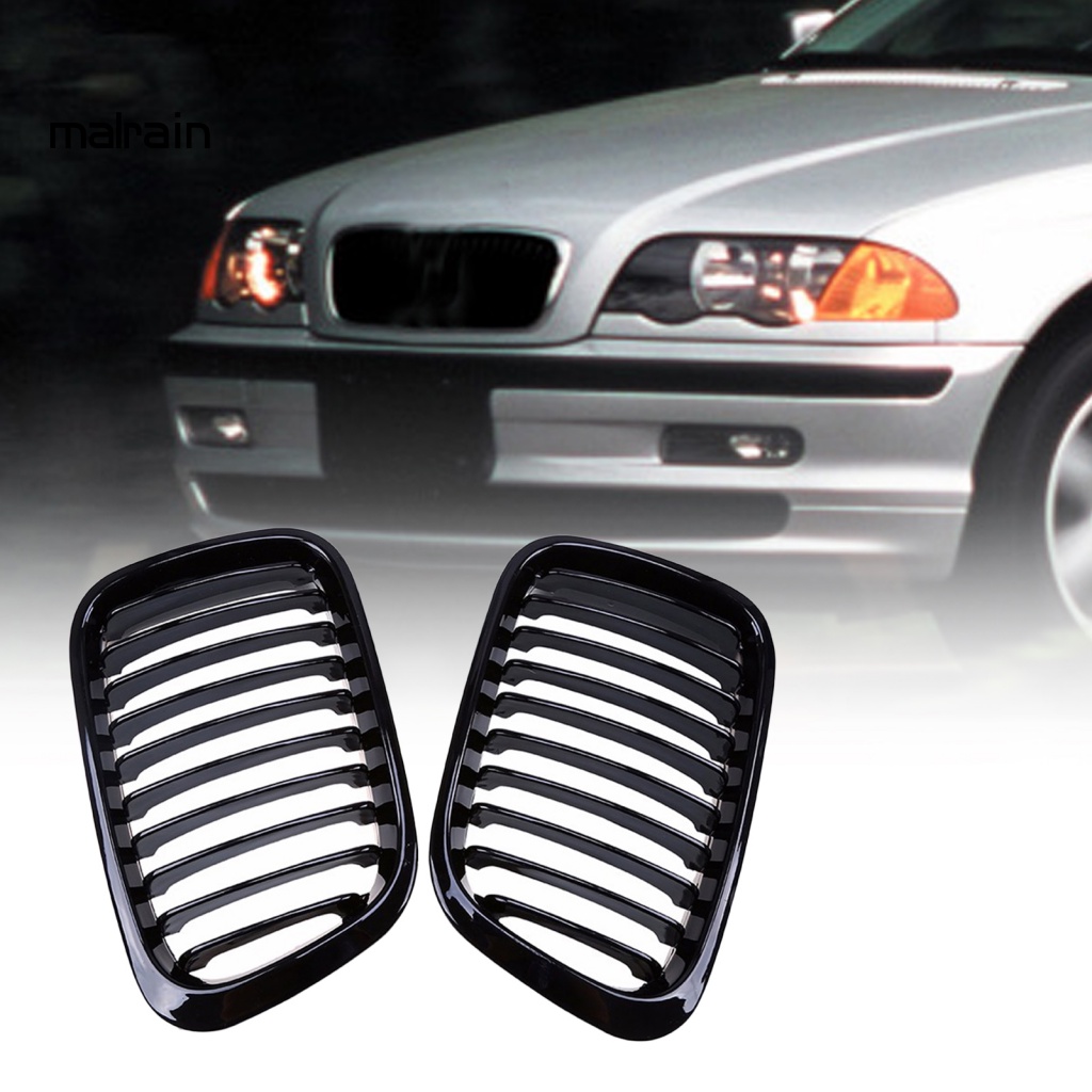 1 Cặp Lưới Tản Nhiệt Bằng ABS Thân Thiện Với Môi Trường 51138208489 51138208490 Ốp Bảo Vệ Chìa Khóa Xe Hơi BMW 3 Series E46 4 Cửa 98-01 Chất Lượng