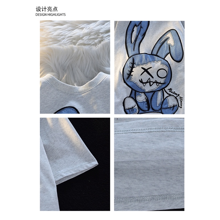 Áo Thun Cotton Tay Ngắn In Hình Đồ Họa Phong Cách Hàn Quốc Mẫu Mới 2023 Thời Trang Cho Nữ