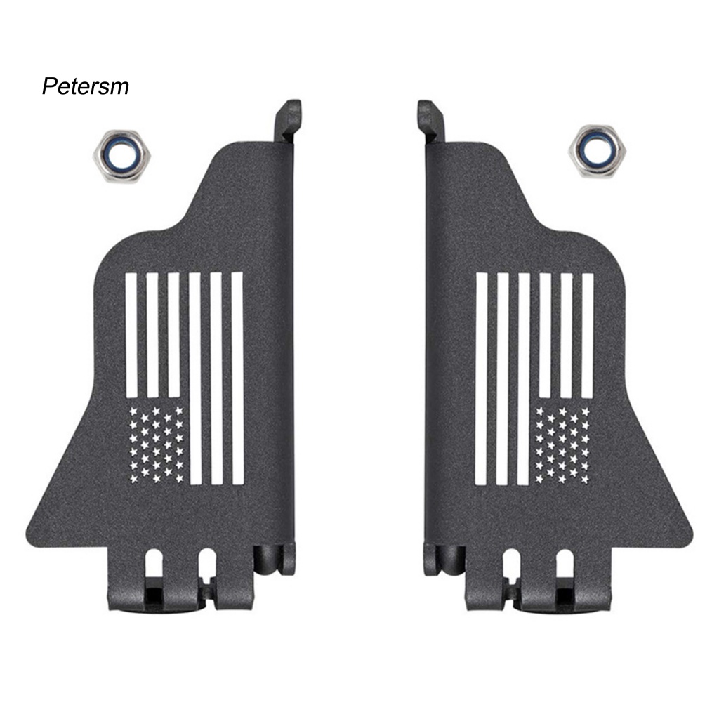 Bộ 2 Bàn Đạp Cửa Bằng Nhôm PP Hình Lá Cờ Mỹ Cho Jeep Wrangler 07-20