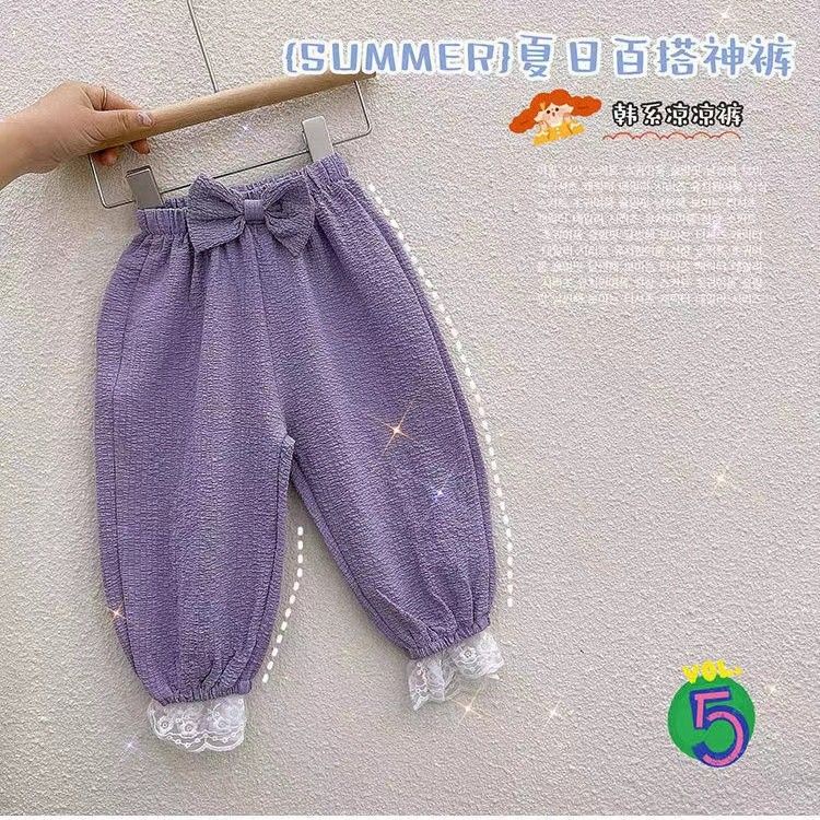 Quần Dài Chống Muỗi Mỏng Thời Trang Mùa Hè Mới 2023 Dành Cho Bé Gái