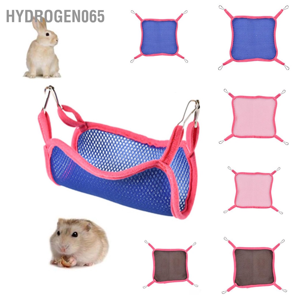 Hydrogen065 Lồng Thú Cưng Võng Vải Lưới Mềm Mại Thoáng Khí Hamster Treo Giường Có Móc Kim Loại Cho Chuột Lang Sóc
