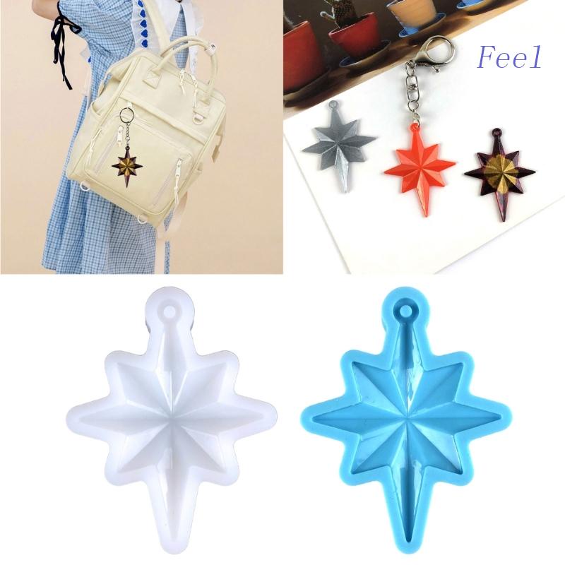 Khuôn Silicone Làm Mặt Dây Chuyền Thủ Công Hình Ngôi Sao