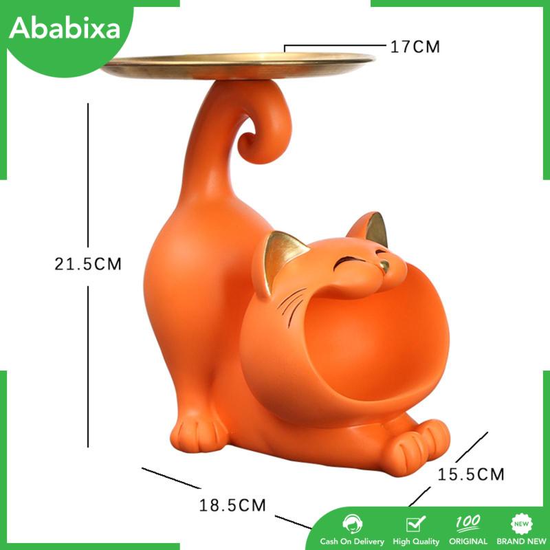 [Ababixa] Khay Đựng Đồ Trang Sức Hình Mèo May Mắn Hiện Đại Trang Trí Phòng Ngủ / Quán Bar / Kỳ Nghỉ