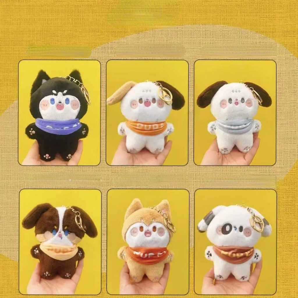 Móc Khóa Hình Chú Chó Nhồi Bông Dễ Thương Đáng Yêu