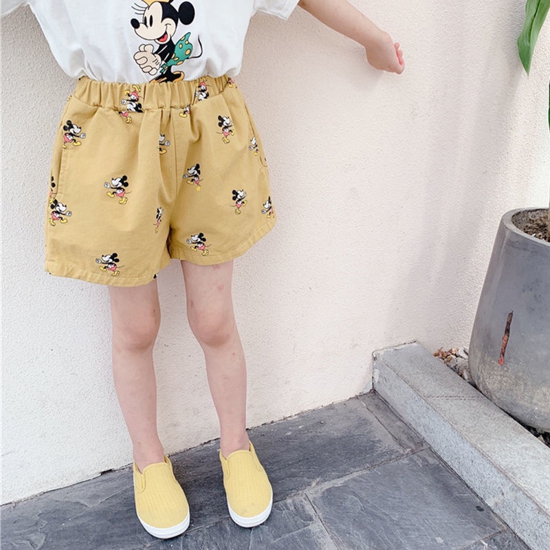 Quần Short Cotton Mỏng Phong Cách Hàn Quốc Thời Trang Mùa Hè Dành Cho Bé Gái