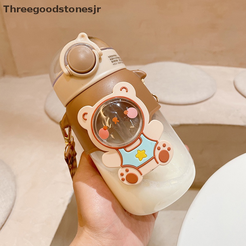 Bình Đựng Nước 700ml Không BPA Chống Rò Rỉ Họa Tiết Hoạt Hình Dễ Thương Cho Bé