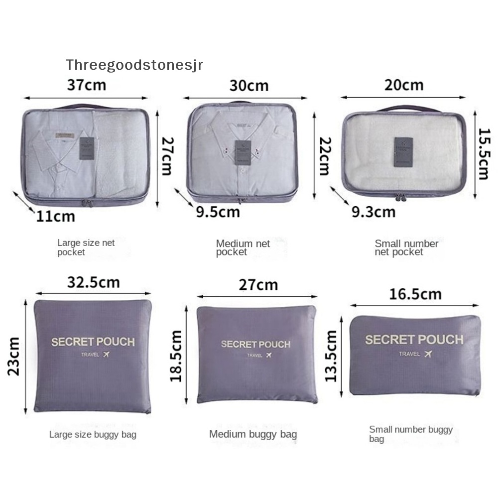 Bộ 6 Túi Đựng Đồ Du Lịch Tiện Lợi TGS