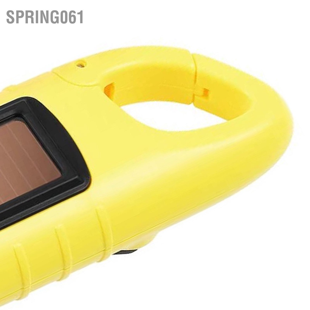 Spring061 Đèn Pin LED Di Động Đa Năng Sạc Lượng Mặt Trời Bằng Tay Phát Điện Cho Cắm Trại Khẩn Cấp