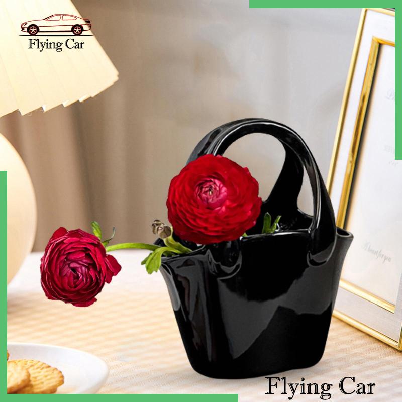 Lọ Hoa Bằng Gốm Sứ Hình Túi Xách Sáng Tạo Lzdjfmy2