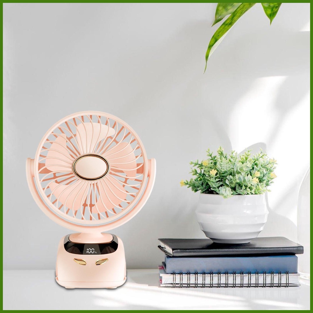 Quạt Mini Kẹp Bàn Có Màn Hình Kỹ Thuật Số Tiện Dụng