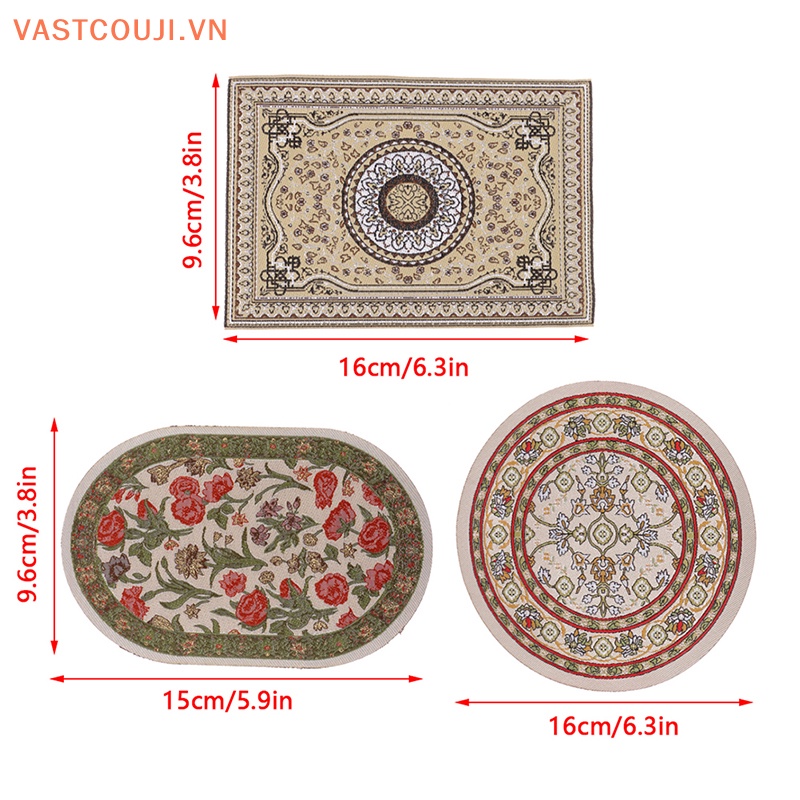 1 Thảm Lót Sàn 1: 12 Dùng Trang Trí Nhà Búp Bê