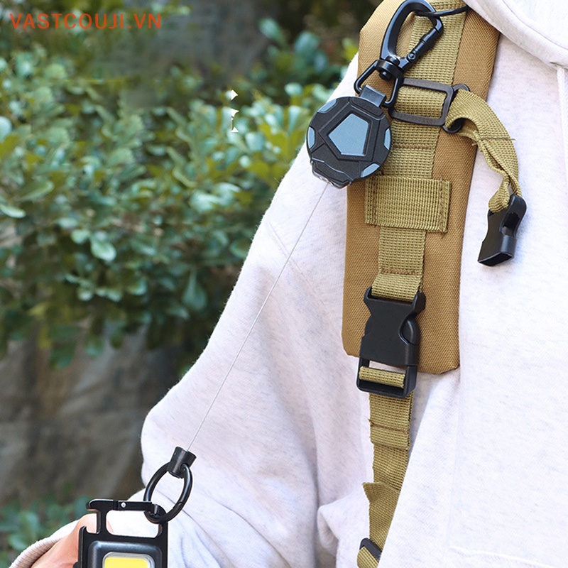 1 Móc Khóa VASTJI Đàn Hồi Có Thể Thu Gọn Chống Thất Lạc Dễ Dàng Cho Leo Núi Ngoài Trời