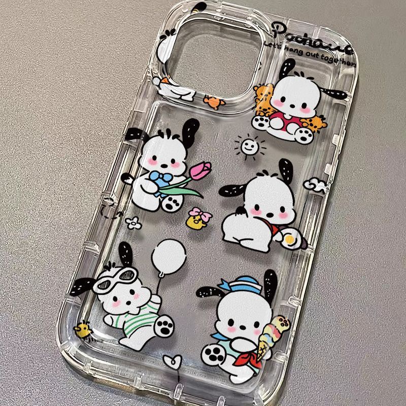 ✅Ốp Điện Thoại Silicon Màu Trong Suốt Hình Chú Chó Pacha HJ0U Cho Iphone 14pro 13 118P Xr 12 xs 7max