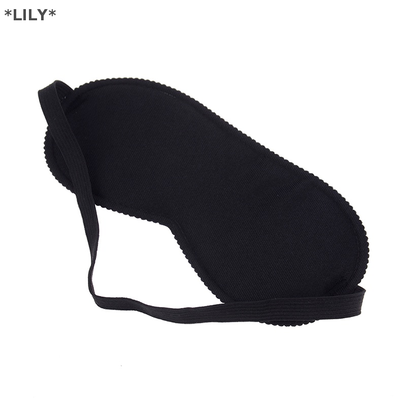 LILY Đen ngủ mặt nạ mắt đầy dù để che nắng Du lịch ngủ thư giãn Viện trợ Rèm mắt uuu