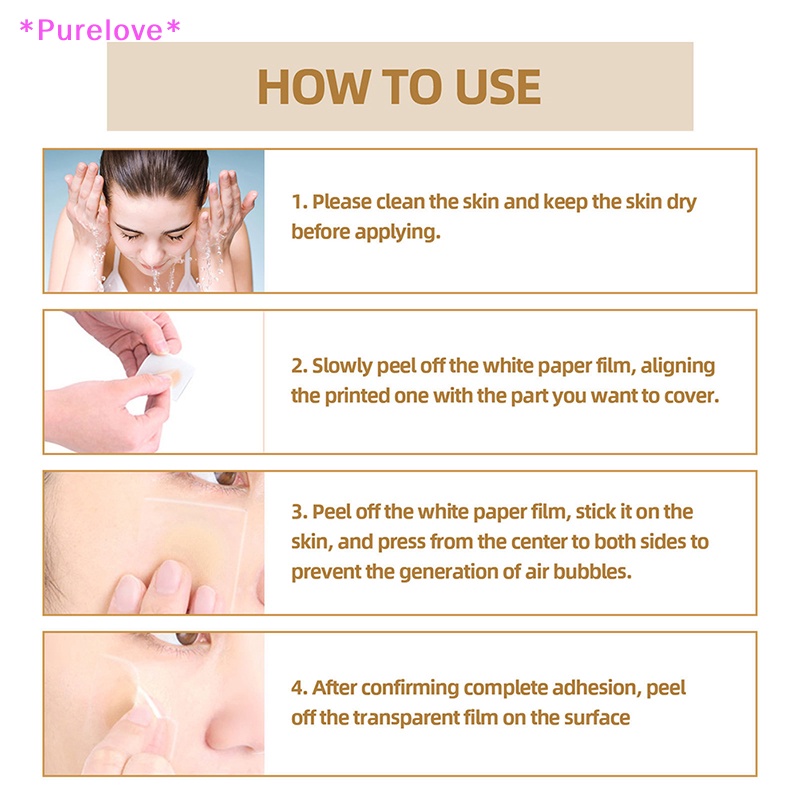 Set 60 Miếng Dán Che Khuyết Điểm Hình Xăm Chống Nước Tiện Dụng Mới