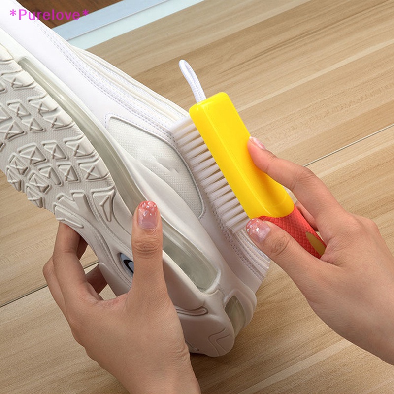 Bàn Chải Chà Giày Tay Cầm Dài Có Móc Treo Tiện Dụng Mới