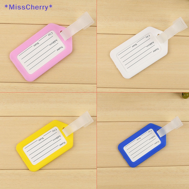 Thẻ Tên Gắn Hành Lý Bằng Nhựa Tiện Dụng Cho Nam Và Nữ Mới