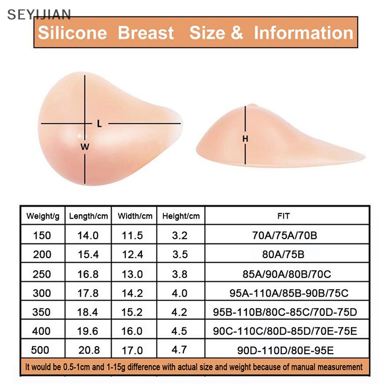 Sey Miếng Silicone Hỗ Trợ Ngực Giả Xoắn Ốc