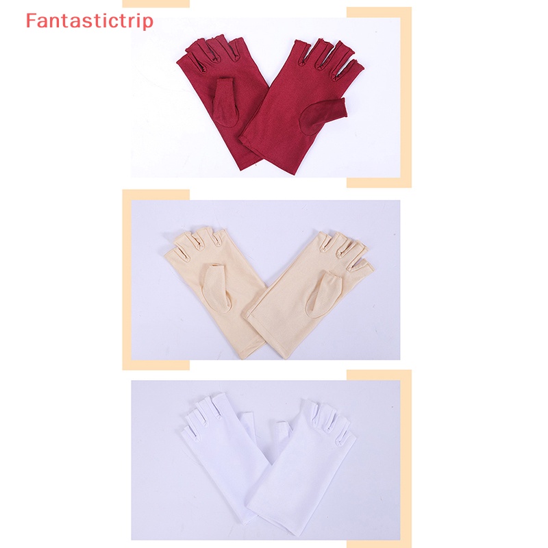 1 Cặp Găng Tay Bảo Vệ Móng Chống Tia Uv Có Đèn Led Mới