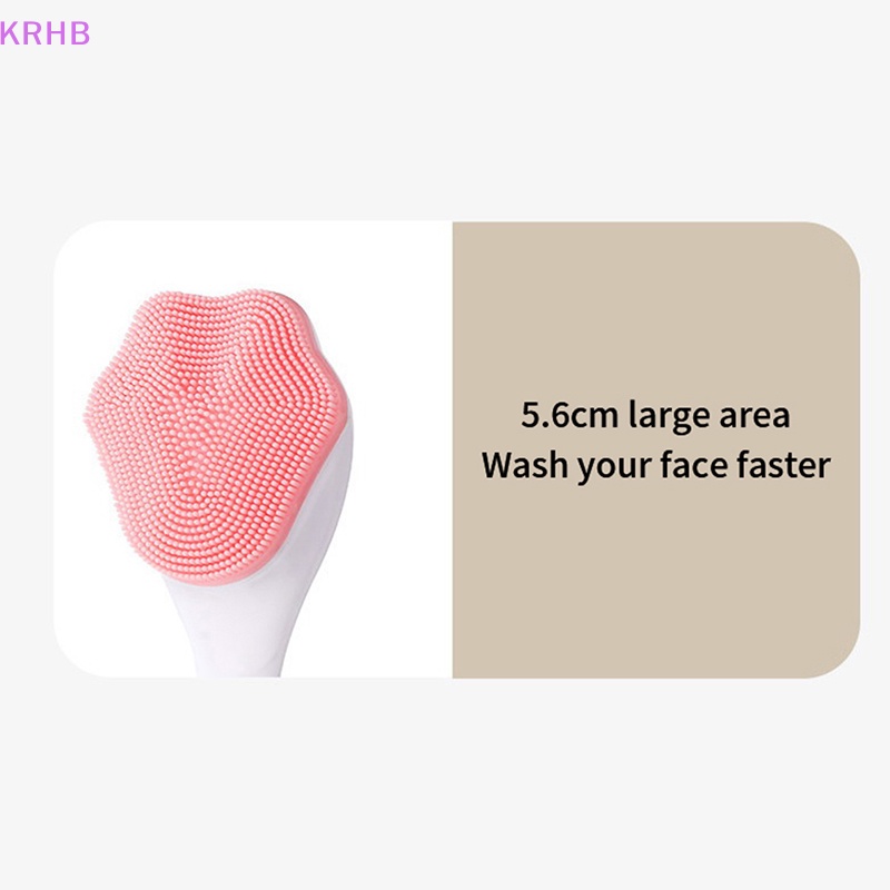 Cọ Rửa Mặt Bằng Silicon Tay Cầm Hình Chân Mèo / Gấu Dễ Thương Mới