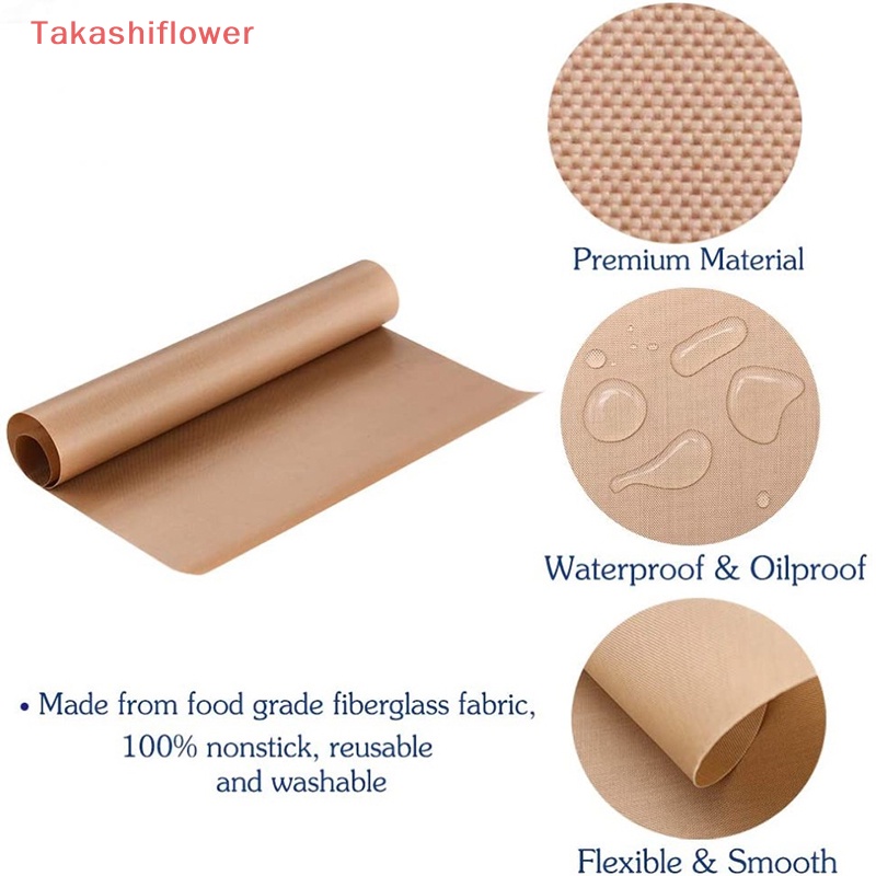 Set 3 Giấy Teflon Cách Nhiệt Chống Dầu Nướng Bánh Có Thể Tái Sử Dụng