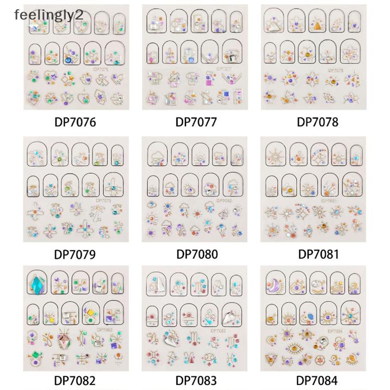 Đinh Tán Đính Đá 3D Trang Trí Móng Tay Nghệ Thuật