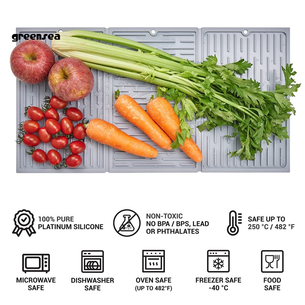 Thảm Lót Ráo Nước Cho Nhà Bếp Có Thể Gấp Gọn Tiện Lợi