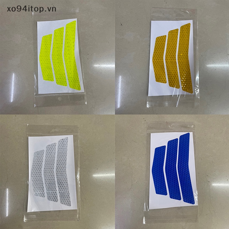 FENDER 3 Miếng Dán Phản Quang Cảnh Báo Hình Mũi Tên Trang Trí Đuôi Xe Mô Tô