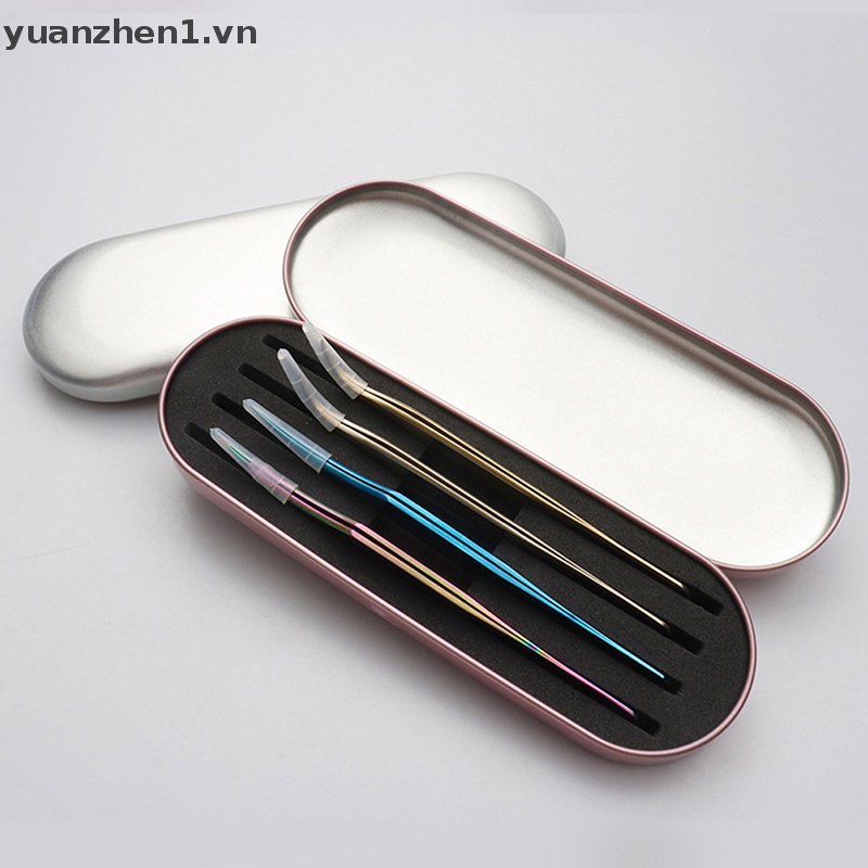 Hộp Thiếc Đựng Nhíp Gắp Lông Mi Giả Tiện Dụng