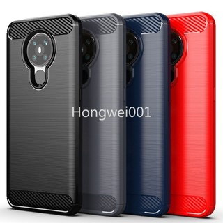 Ốp điện thoại tpu mềm chống sốc họa tiết sợi carbon cho nokia 5.3 / nokia 2.3 / nokia 1.3 / nokia 8.3