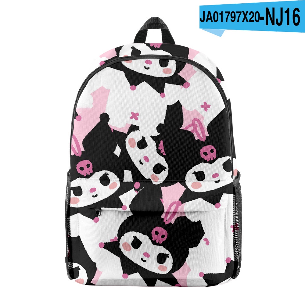 Ba Lô In Hình Sanrio Kuromi SQ3 Thời Trang Cho Nam Và Nữ