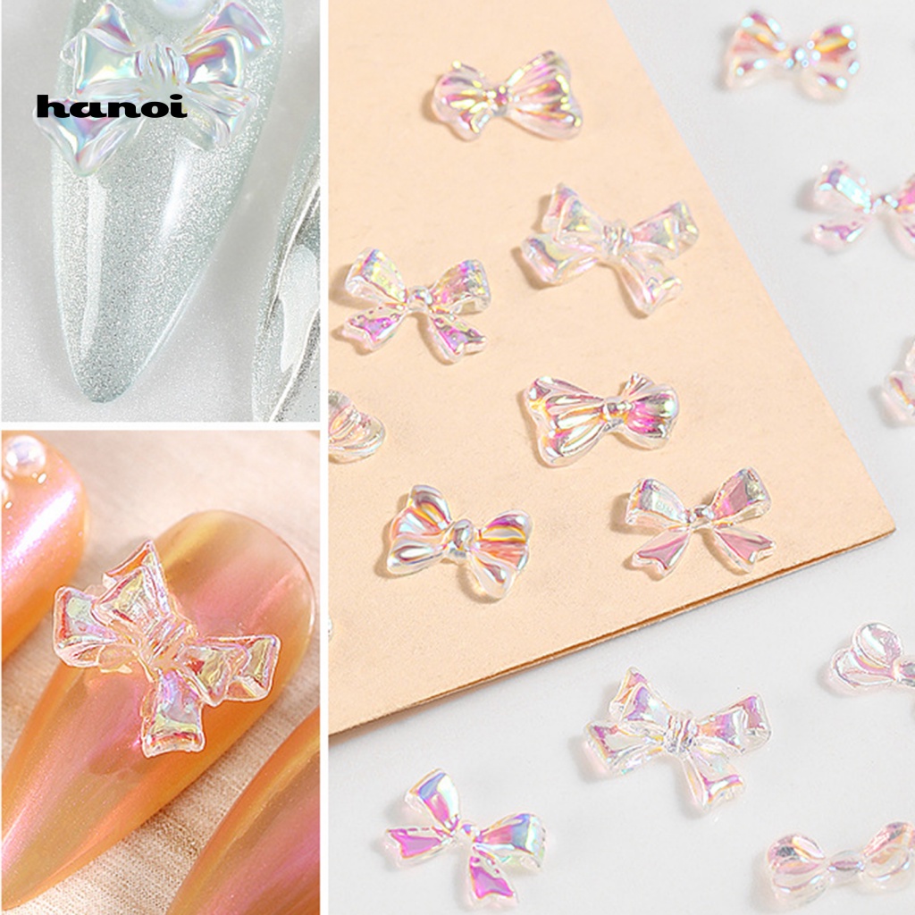 Set 30 Phụ Kiện Nơ Đính Trang Trí Móng Tay Nghệ Thuật