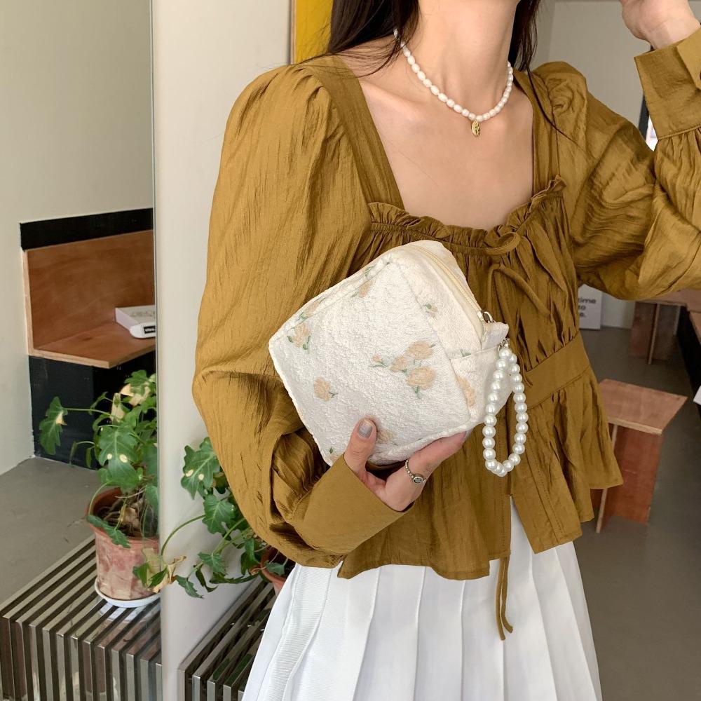 Túi Đựng Mỹ Phẩm Họa Tiết Hoa Thời Trang