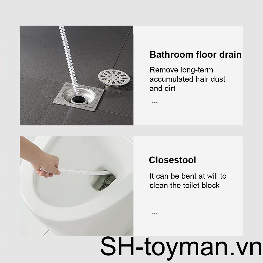 Bàn Chải Làm Sạch Ống Thoát Nước Bồn Rửa Chống Tắc Nghẽn