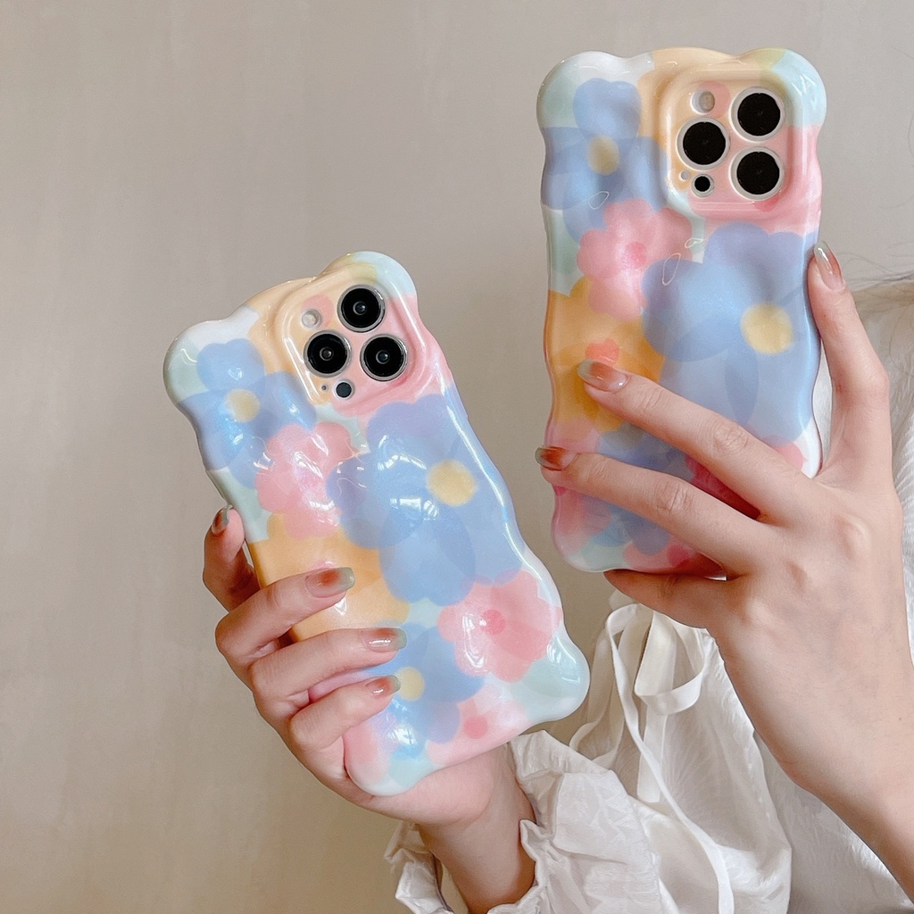 Ốp Lưng Chất Liệu TPU Chống Sốc Họa Tiết Hoa Cho Apple IPhone 14 13 12 11 Pro Max