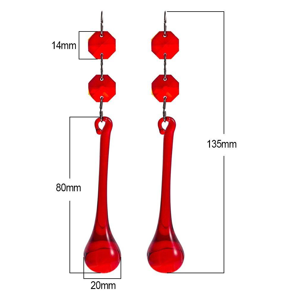Set 2 Chuỗi Hạt Giọt Nước 135mm Trang Trí Đèn Trần Nhà